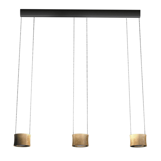 BANKAMP Impulse -LED-riippuvalaisin 3-lamp. kulta
