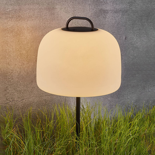 LED-maapiikkivalo Kettle, varjostimen Ø 36 cm