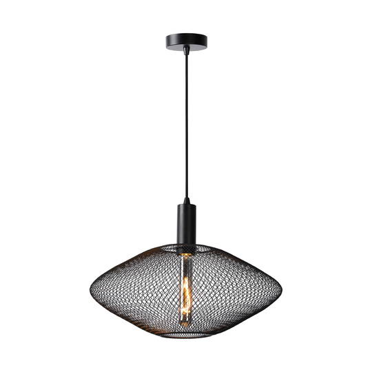 Mesh-riippuvalo, puolisuunnikas, Ø 45 cm musta