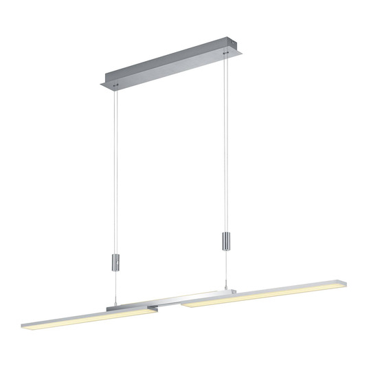 B-Leuchten Less LED-riippuvalaisin, matta nikkeli