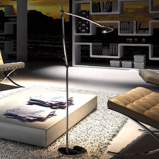 Moderni LED-lattiavalaisin Perceval
