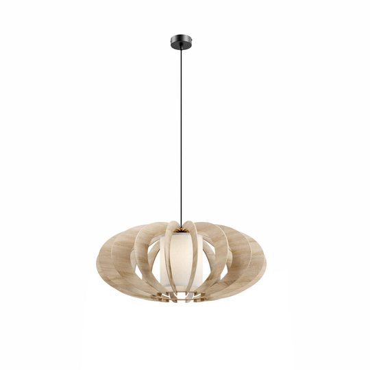 Riippuvalaisin Modern A L, puiset levyt, Ø 60 cm