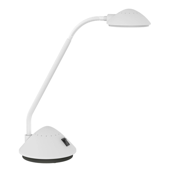 MAULarc-LED-pöytälamppu joustovarrella, valkoinen