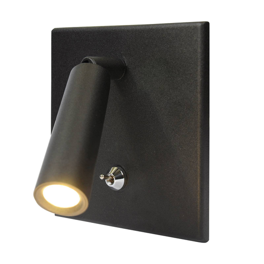 Lukulamppu BL1-LED, katkaisija, musta