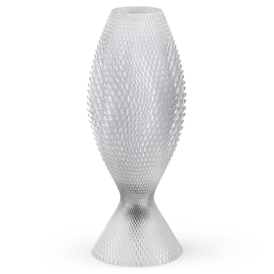 Pöytälamppu Koral biomateriaalia, lasinkirkas 33cm