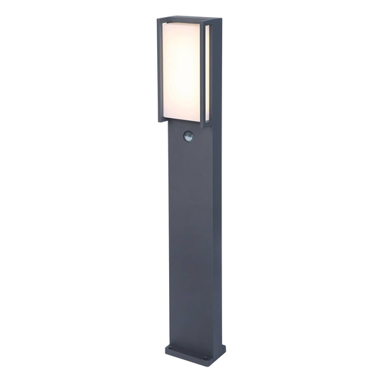 LED-pylväsvalo Qubo, antrasiitti, liiketunnistin