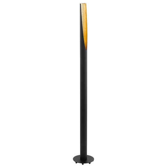 LED-lattiavalaisin Barbotto musta/kulta