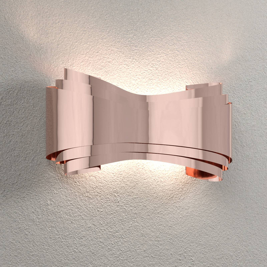Ionica - kuparivärinen LED-seinälamppu