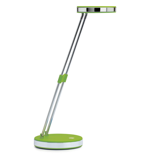 Trendikäs LED-työpöytälamppu Puck, vihreä