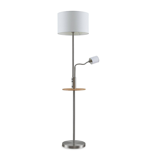 Lindby Aovan -lattiavalo, taso ja USB, nikkeli