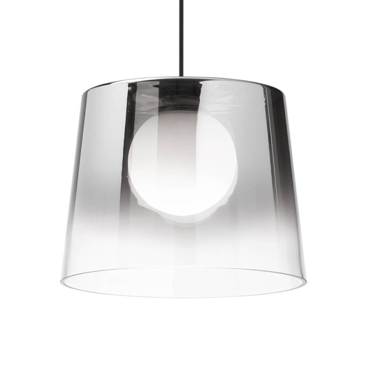 Ideal Lux Fade-LED-riippuvalo, kromi-läpinäkyvä