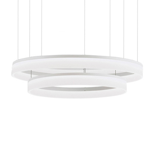 Grok Circ -LED-riippuvalo 2 renkaalla, Ø - 100 cm