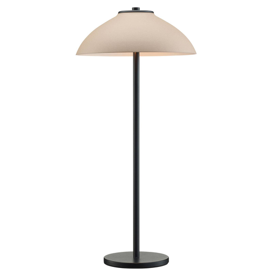 Pöytävalaisin Vali, korkeus 50 cm, musta/beige