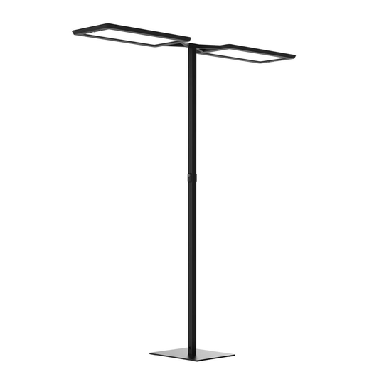 LED-lattiavalaisin Yara.double VTL, LTX, musta