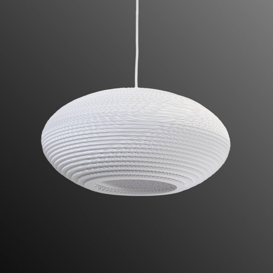 Riippuvalaisin Disc, valkoinen Ø 43 cm