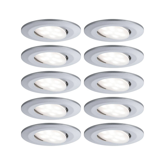 Paulmann LED-kohdevalo Calla, 10kpl, kromi