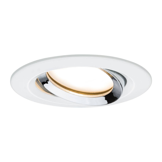 Paulmann Nova Plus -LED-spotti, valkoinen-kromi