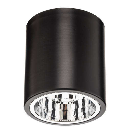 Kattokohdevalo Downlight round, musta, Ø 13,3 cm