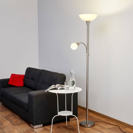 2-lamp. Elaina LED-lattiavalaisin, matta nikkeli