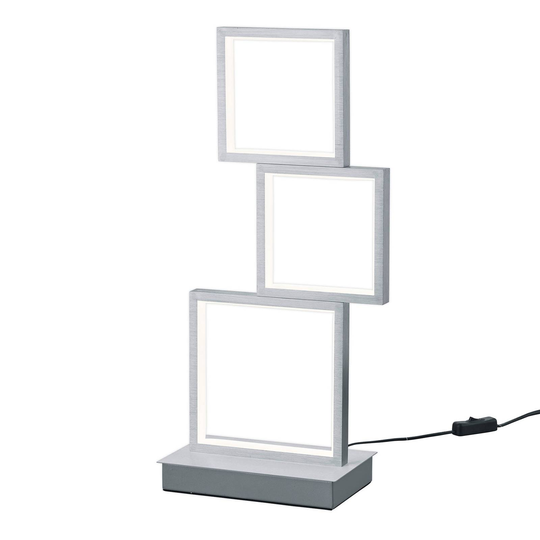 LED-pöytävalaisin Sorrento, harjattu alumiini