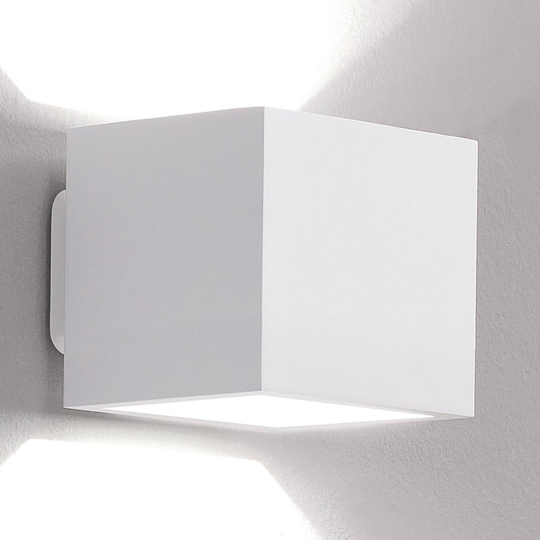 ICONE Cubò -LED-seinävalaisin 10 W, valkoinen