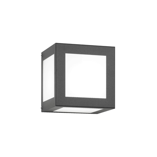 Kuutiomainen Cubo-ulkoseinävalaisin, antrasiitti