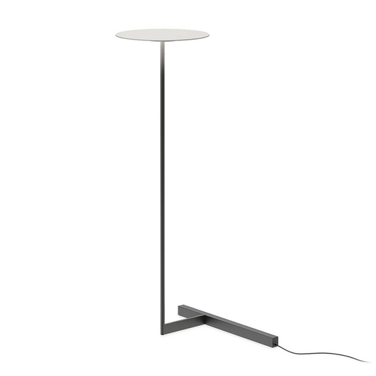 Vibia Flat -LED-lattiavalo 96 cm harmaa L1
