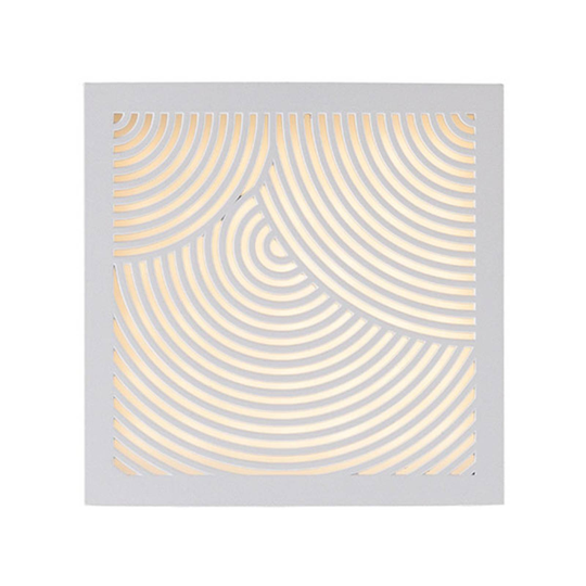 LED-ulkoseinävalaisin Maze Bended, valkoinen
