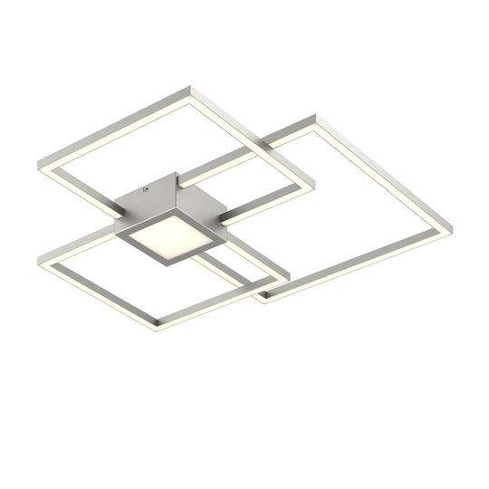 Lindby Duetto -LED-kattovalaisin nikkeliä, 38 W