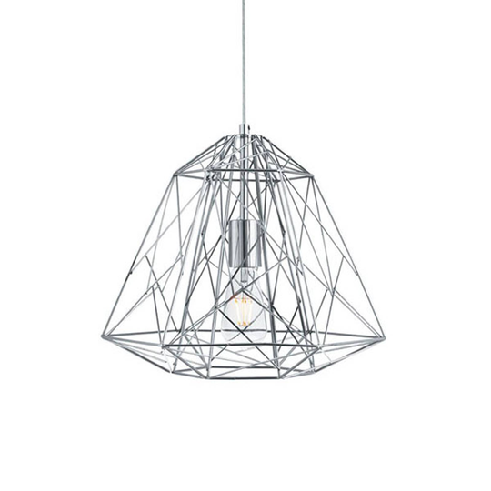 Geometric Cage -riippuvalaisin, kromi
