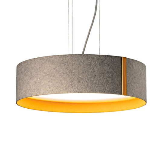 LED-riippuvalaisin LARAfelt M Ø43cm harmaa/oranssi
