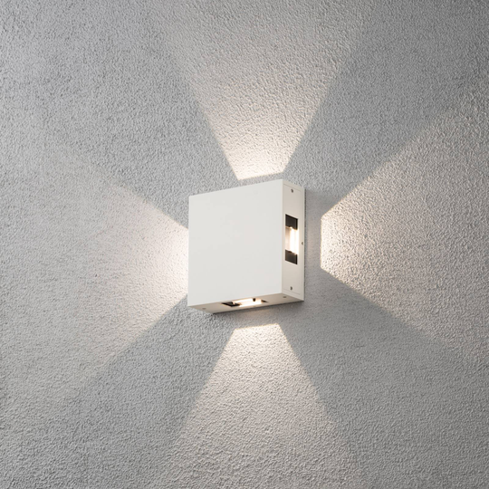 Cremona – LED-ulkoseinävalaisin, säädettävä, valk.