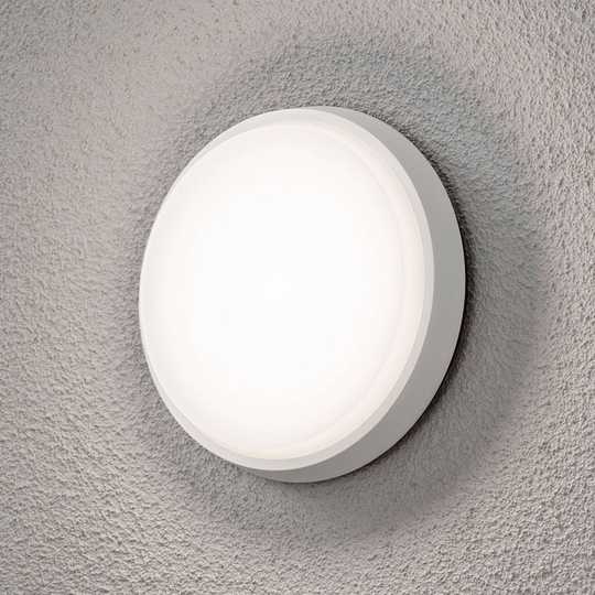 LED-ulkoseinälamppu Cesena, pyöreä