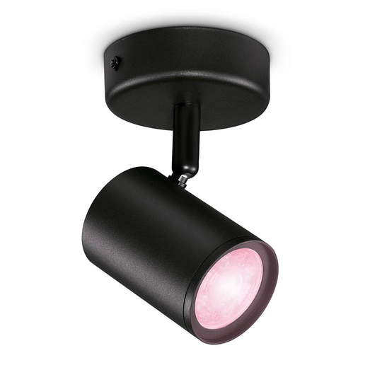 WiZ Imageo -LED-spotti, 1 lamppu, RGB, musta
