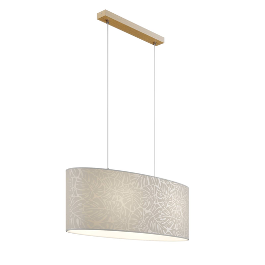 Riippuvalaisin Hierro, soikea varjostin 70 x 25 cm