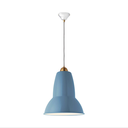 Anglepoise Original 1227Giant Brass-lamppu sininen
