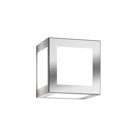 Kuutiomainen Cubo-ulkoseinävalaisin, teräsmatta