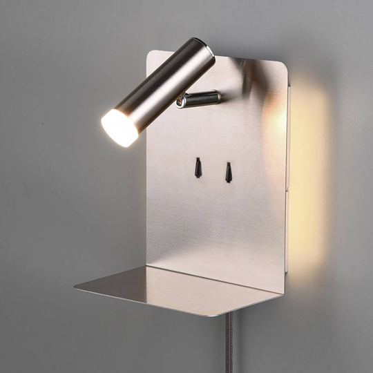 LED-seinävalaisin Element, mattanikkeli