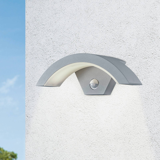 Titaaninväri LED-ulkoseinävalaisin Ohio, tunnistin