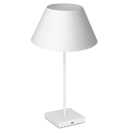 Table-pöytälamppu valkoinen, kartiovarjostin
