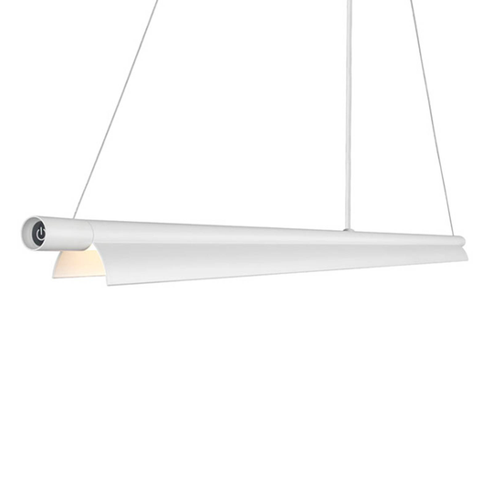Pitkulainen LED-riippuvalaisin Space B valkoinen