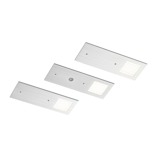 Arcchio Nortra -LED-kaapinalusvalaisin, 3 kpl