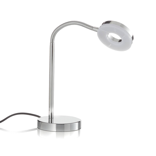 Kromattu LED-pöytälamppu Rennes