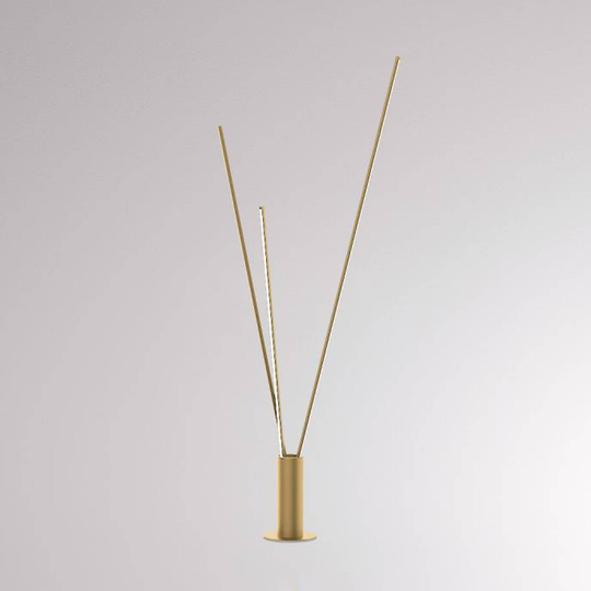 Trepole-LED-lattiavalaisin, kulta
