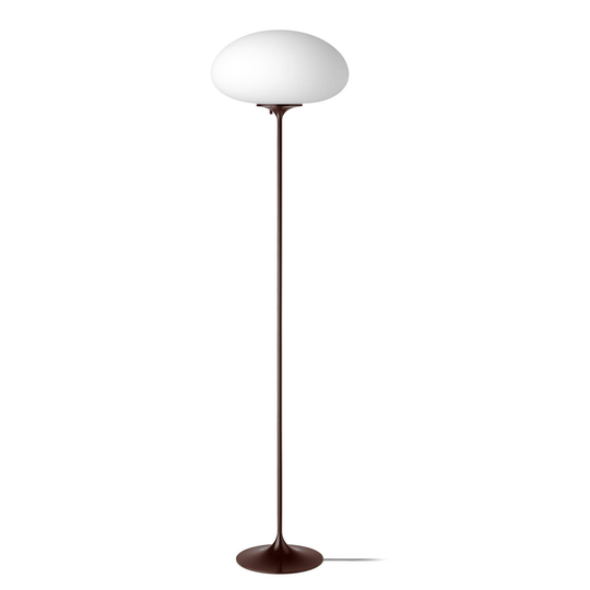GUBI Stemlite -lattiavalaisin musta-punainen 150cm
