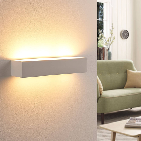 Arya – LED-seinävalaisin valkoista kipsiä