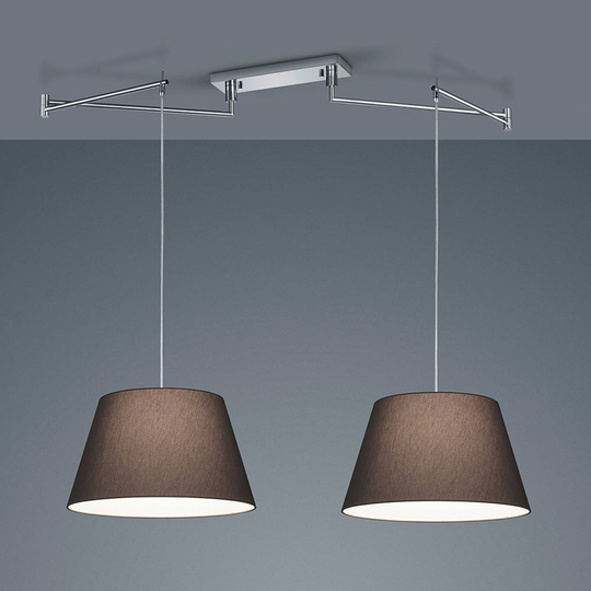 Helestra Certo -riippuvalo 2-lamp. antrasiitti