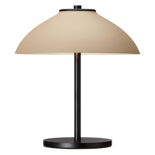 Pöytävalaisin Vali, korkeus 25,8 cm, musta/beige