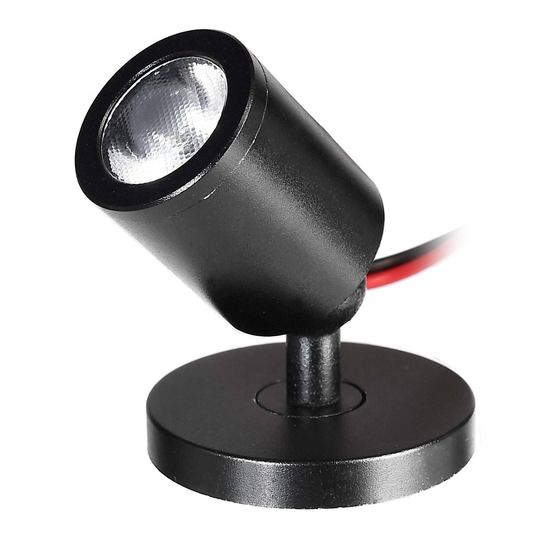 LED-spottivalaisin Herculis 3 000 K, musta