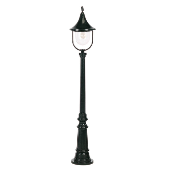 Kaunis Brescia-lyhtypylväs 148 cm, musta
